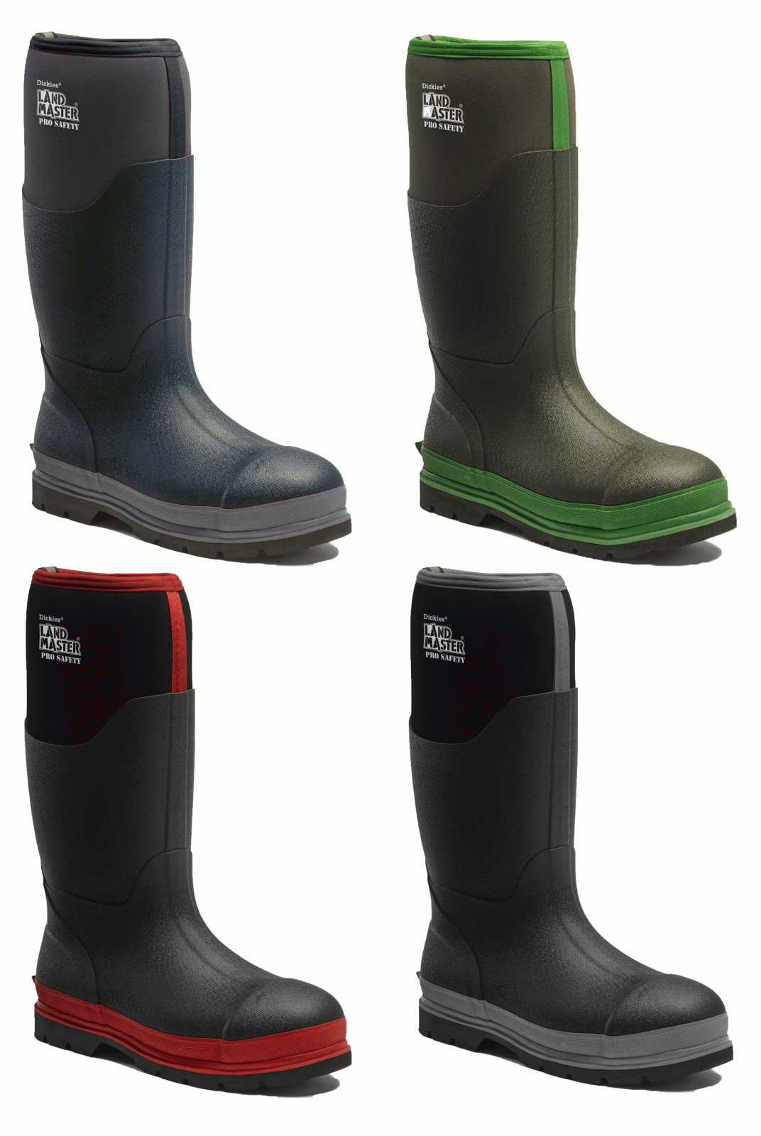 Dickies Mens Landmaster Pro Steel Toe Safety Wellingtons