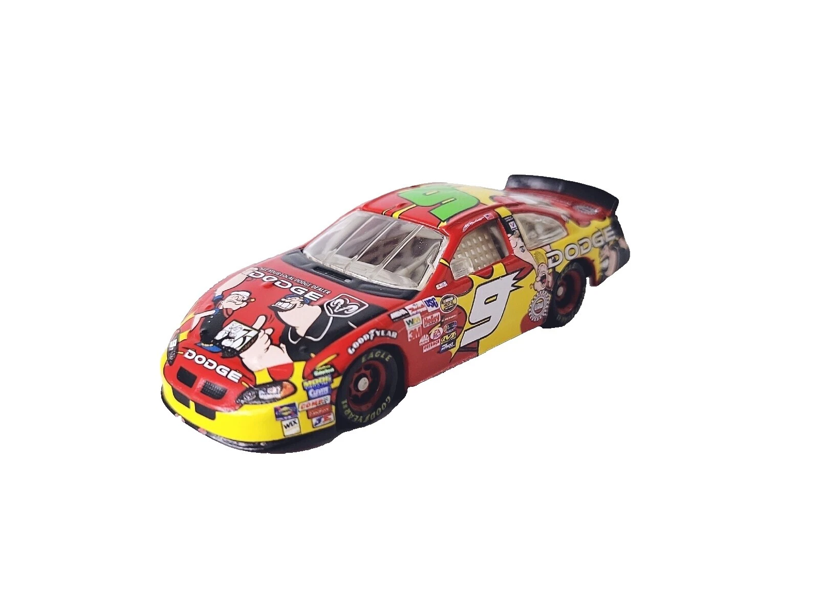 Action Dodge autos de carrera diecast escala 1:64