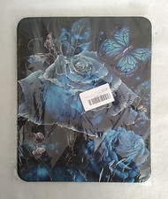 Mouse Pad Blue Rose Butterfly 8" x 10" Non-Slip Computer Mouse Pad New