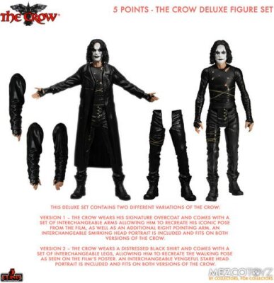 The Crow Deluxe Action Figure Set Points Mezco Toyz Eric