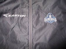 Team Issued Black MILWAUKEE ADMIRALS Zip Up Rugged Jacket XXL Easton Embroidered