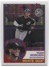2018 Topps Series 2 YOAN MONCADA 1983 Silver Pack Chrome -CHICAGO WHITE SOX- #89