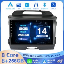 Für KIA Sportage 3 2010-2016 Autoradio Car Play Android 14 RDS DAB GPS 8GB+256GB