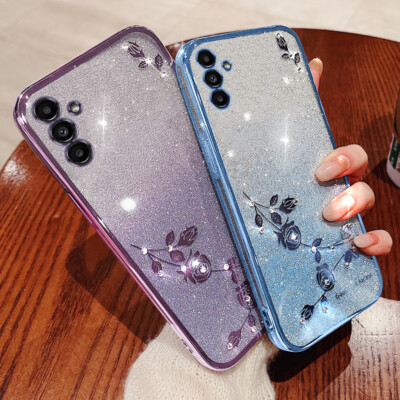 For Samsung Galaxy A13 5G Luxury Bling Fashion Glitter Soft TPU Clear Case Cover