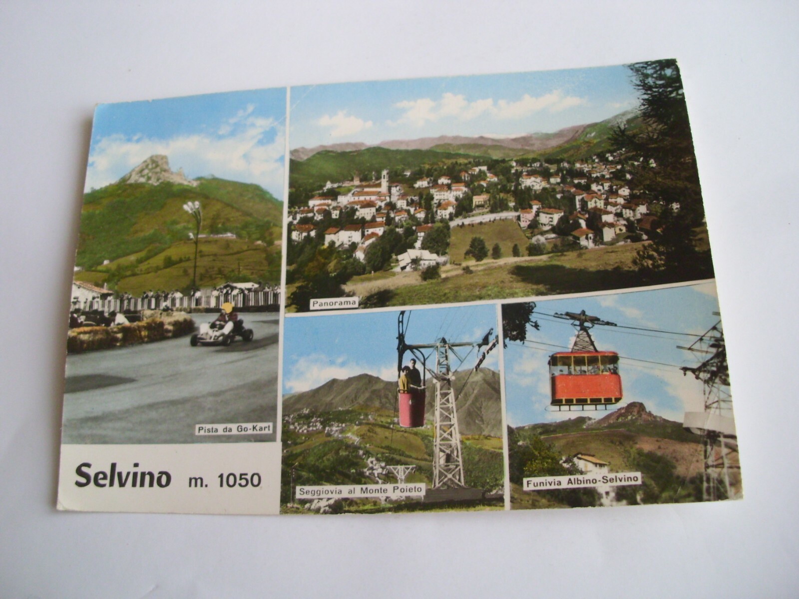 Bergamo - Selvino m. 1050 - spedita f. g. 1963 + go kart