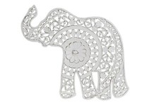 ELEFANTE IN LEGNO TRAFORATO DECORAZIONE PER PARETI  PANNELLO QUADRO A MURO