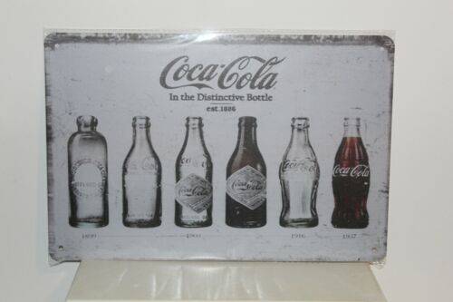 CCRMS3A Coca - Cola  6 Diff. Bottles Metal Sign 20 cm H X 30 cm W New - 第 1/2 張圖片