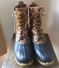 LL BEAN Duck Boots Mens Size 10 GW Maine Hunting Shoe Vintage Made In USA VGUC