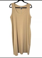 Universal Thread Tank Dress Ribbed Stretch Latte Brown Cotton Blend 3x New w Tag