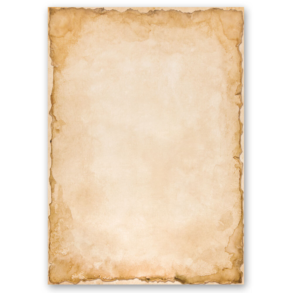 Set De Papeterie Vintage Old Style – 10 Feuilles A4 + 10 Enveloppes DIN LONG Sans Fenêtre