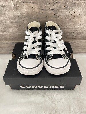 Toddler Size 7c Black White Converse All star