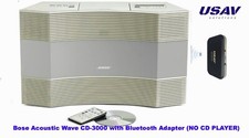 Bose Acoustic Wave Music CD-3000  Cream with Bluetooth Adapter No CD Player 