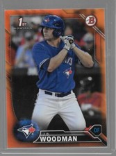 2016 Bowman Draft Orange #BD88 J.B. Woodman /25 SP RC Blue Jays 1st Card