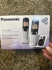 Panasonic DECT 6.0 Expandable Cordless Phone System Answering Machine KX-TGC222S