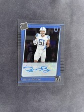 2021 Clearly Donruss Kwity Paye Rated Rookie Auto Indianapolis Colts #96
