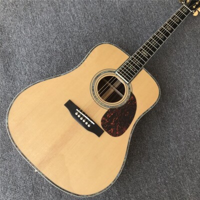 New 41 Inch D Type Solid Spruce Acoustic Guitar Ebony Fingerboard Rosewood Body