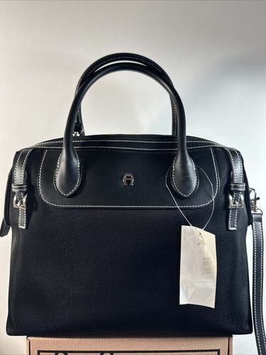 Vintage Etienne Aigner Purse Cloth/Leather All Aboard Collection A01940(R391)new - Bild 2 von 8