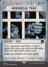 MTG Magic the Gathering Mindbreak Trap (12/87) Breaking News LP
