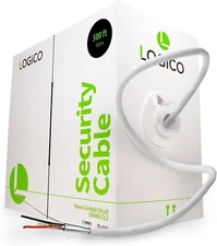 Security Wire Burglar Alarm 18/2 500FT Stranded Shielded Control Cable