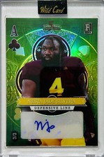 2023 WC 5 Card Draw Stacked Deck Nesta Silvera Ace of Clubs Green RC Auto 3/3