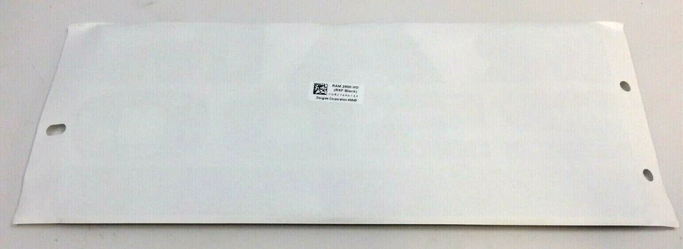 RAM 2500 2015-2018 guardabarros delantero de alta resistencia plano negro placa de identificación emblema nuevo OEM Foto 3 de 4