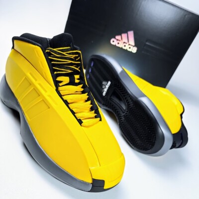 Adidas Crazy 1  US 11 Men's Yellow Black Grey Basketball Retro Kobe   GY3808 NIB