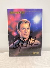 RARE AUTOGRAPH Signed WILLIAM SHATNER CAPT KIRK STAR TREK Trading Card Skybox 93