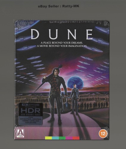 DUNE (1984) - UK ARROW 4K UHD + BLU RAY STEELBOOK - NEW & SEALED - 第 1/7 張圖片