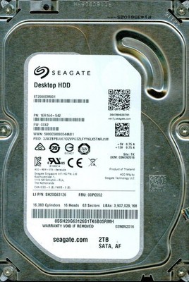 Seagate Barracuda ST2000DM001 2TB 7200RPM 64MB 3.5'' SATA HDD | Refurbished