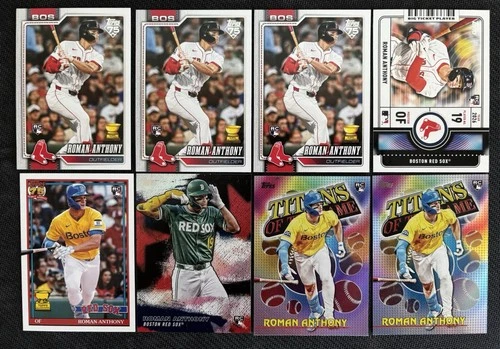 8 Card Roman Anthony 2026 Topps Series 1 Stars Rookie Lot RC Ticket #189 Titans