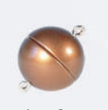 Rose Gold-Colored Magnetic Golden Twin Clasps in Three Sizes and Two Finishes