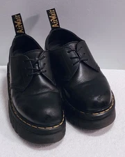 Dr. Martens Audrick 3-Eye Black Leather Oxford Shoe Women’s US Size 5/EU 36
