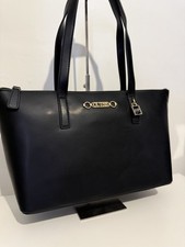 GUESS Large Black Carry All Tote Bag Faux Leather Brand New with Tags RRP £160