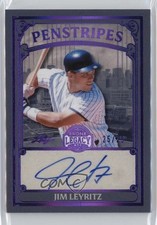2025 Leaf A Bronx Legacy Purple Spectrum Holofoil 25/25 Jim Leyritz Auto 17uv
