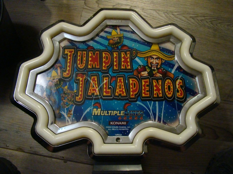 Konami Jumpin' Jalapenos Slot Machine Topper 2009