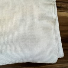 Vintage Carter s White Waffle Weave Infant Baby Receiving Cotton Blanket USA