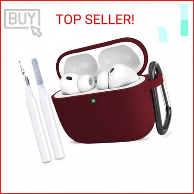 ATUAT Compatible with AirPods Pro 3 Case, Protective Soft Silicone Cover with Ke