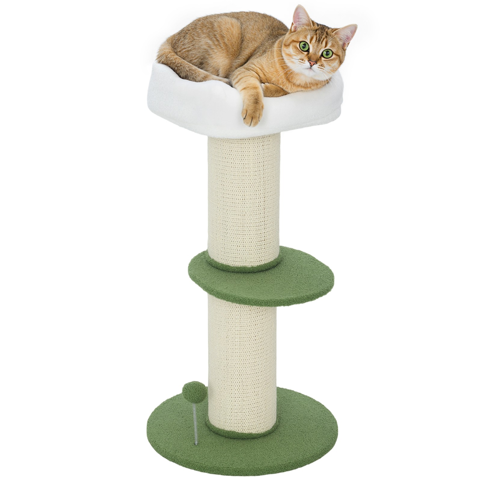 Albero per Gatti PawHut 92cm - Struttura Rinforzata e Sisal