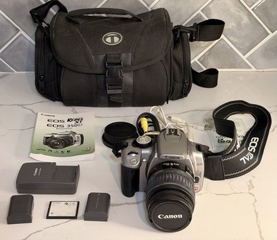 CANON EOS REBEL XT DSLR WORKING DIGITAL CAMERA BUNDLE 18-55 LENS 8.1 MEGAPIXEL