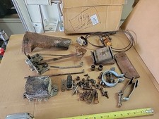 1939-40 Cadillac Lasalle Junk Lot Interior Pieces Bolts Dash Guage Lot Trim Etc