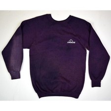 Vintage Sweatshirt Jordache Size XS 80s Blotch Patches Black Purple Fashion
