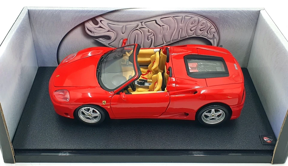 Hot Wheels 1/18 Scale 57310 - Ferrari 360 Spider - Red With Cream Seats - Image 4 of 4