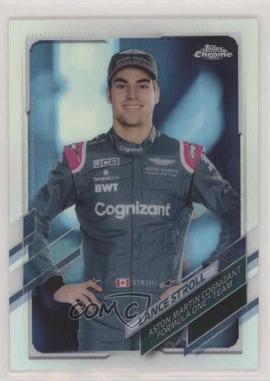 2021 Topps Chrome Formula 1 F1 Racers Refractor Lance Stroll #8 1u6