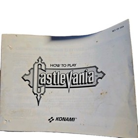 Castlevania 1 (Nintendo Entertainment System, 1987) Tested, with manual NES Rare