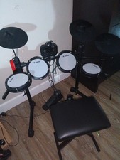    Donner DED-200 Lite Electric Drum Set With Throne Headphones Melodics Lessons