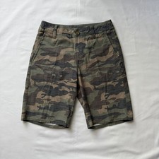 O'Neill Hybrid Shorts Youth Boys Size 24 Green Camo Stretch Boardshorts