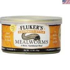 Gourmet Mealworms Pet Food - Nutrient-Packed Canned Delicacy for Reptiles  Fish
