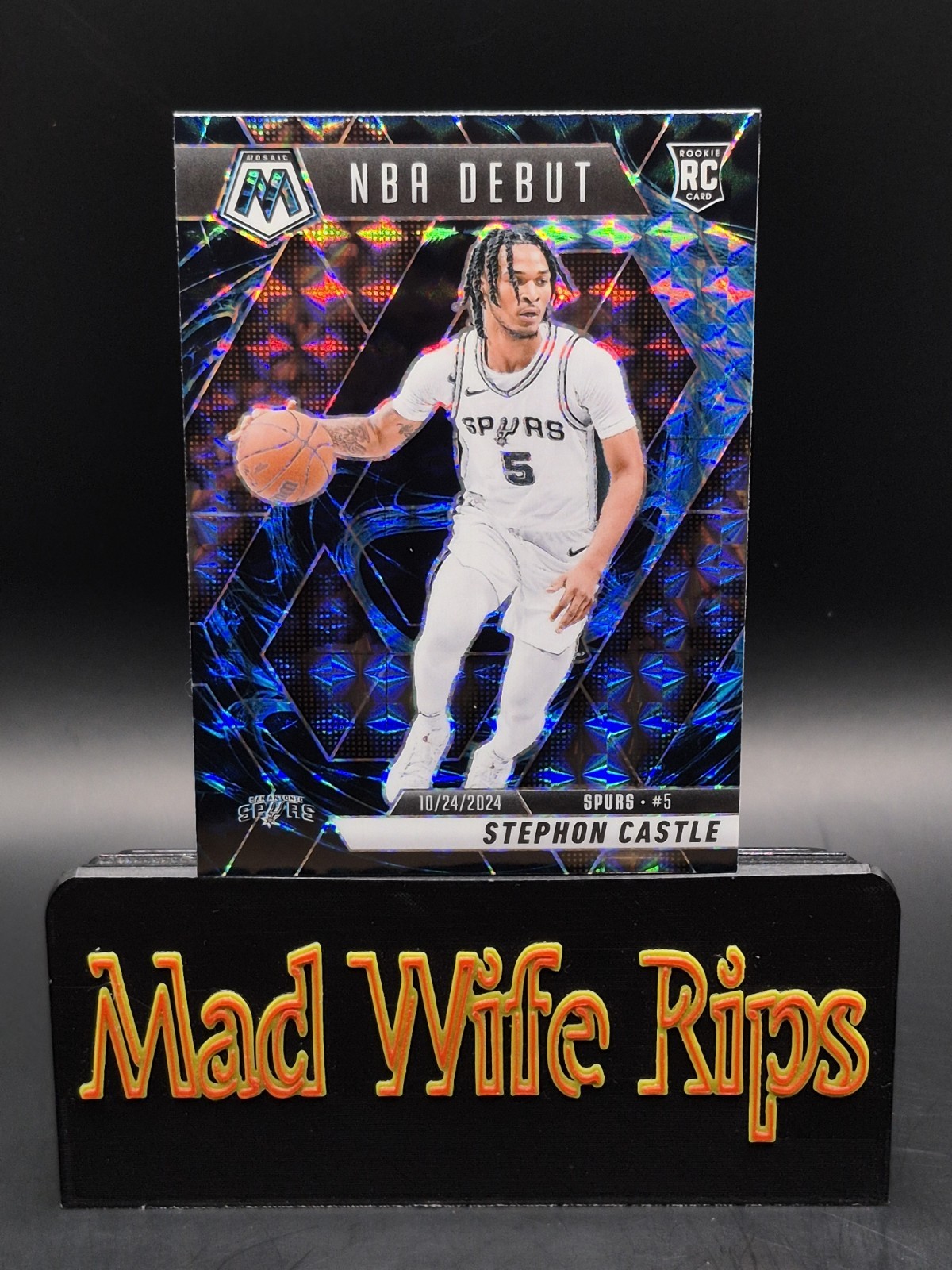 2024-25 Panini Mosaic STEPHON CASTLE NBA Debut GENESIS PRIZM #267 ULTRA RARE SSP