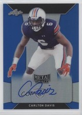 2018 Leaf Metal Draft Blue 1/35 Carlton Davis #BA-CD1 Auto 5o1