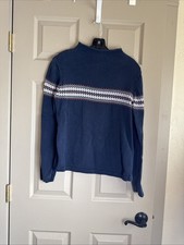 Aeropostale Vtg 90s Y2K Green Fair Isle Sweater Womans Sz Large Preppy